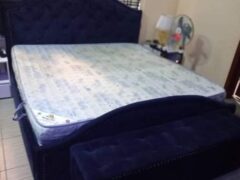 Used 6 by 7 bed frame and mattress for sale