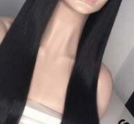 Silky 28 inches bone straight wig