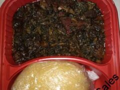 Afang Soup with Eba