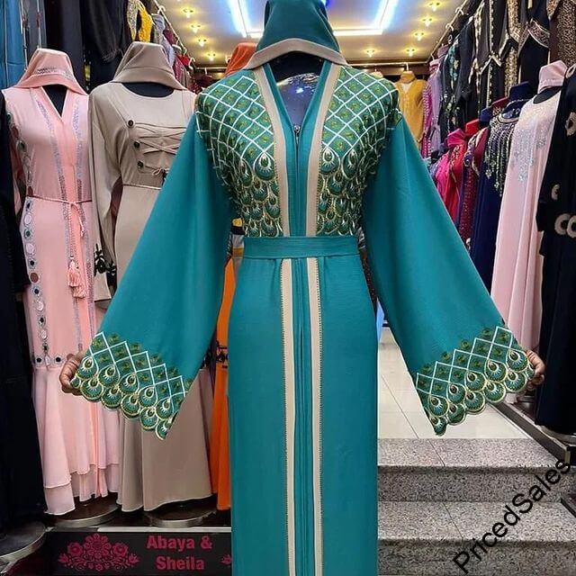 latest abaya styles for ladies with stones