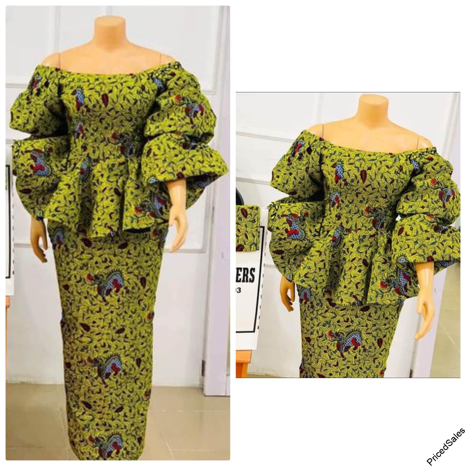 Unique Ankara Skirt and Blouse styles