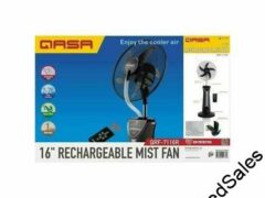 16 Inches Rechargeable Mist Fan