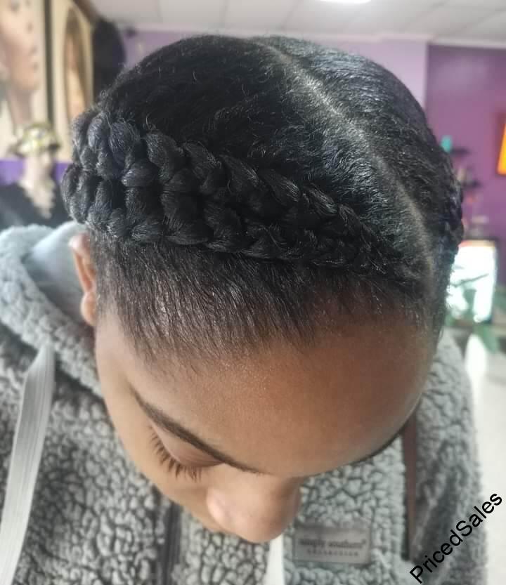 Simple Cornrows for protective hairs