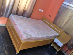 Used Vita Foam mattress for sale with bed